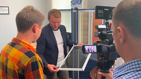 Съемки в телепрограмме 'Вести'